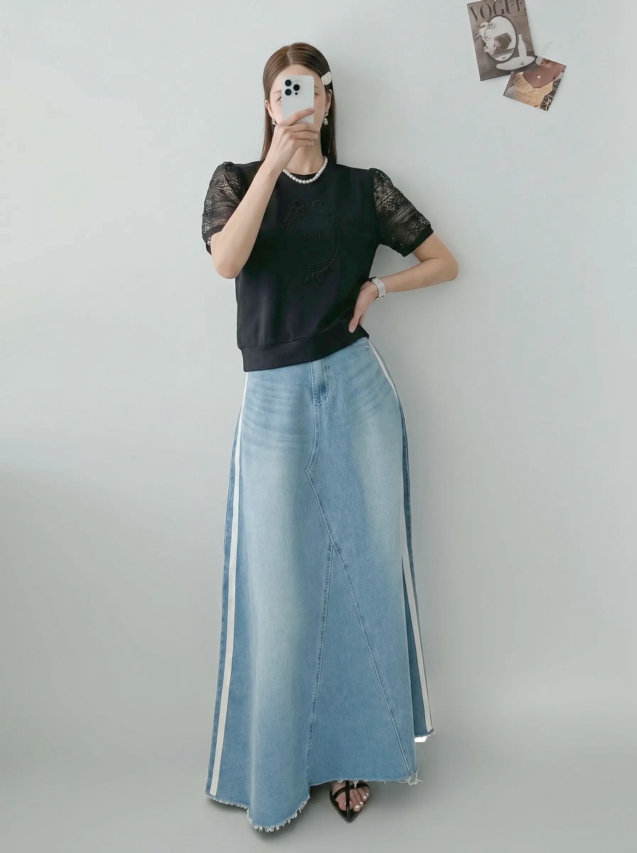 IAAN韓國東大門直郵女裝新款時尚職業推薦熱賣休閑人氣長裙iaAn長裙