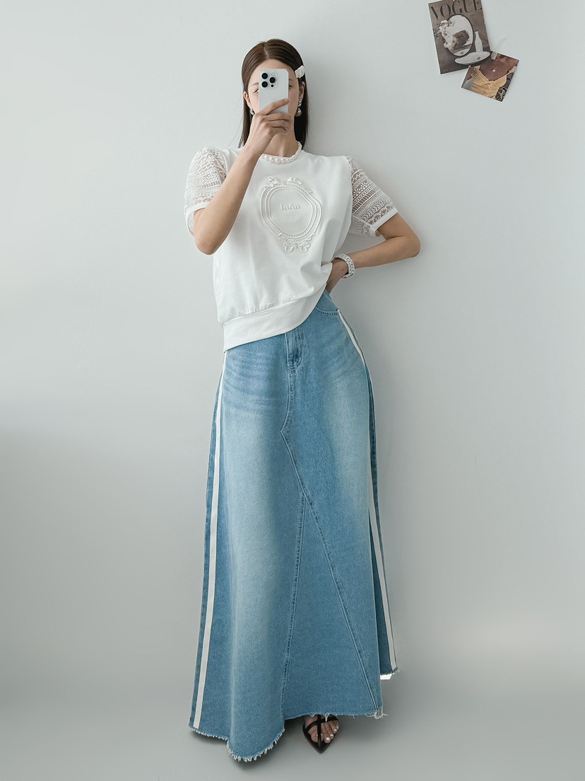 IAAN韓國東大門直郵女裝新款時尚職業推薦熱賣休閑人氣長裙iaAn長裙