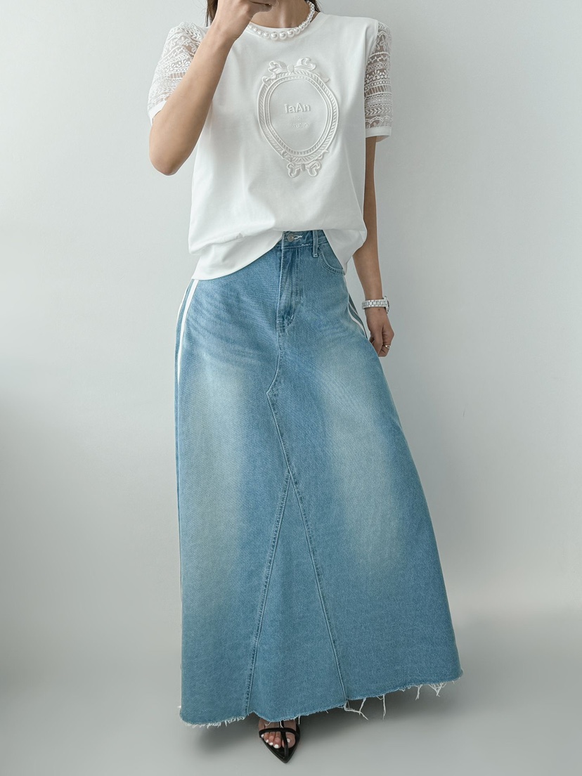 IAAN韓國東大門直郵女裝新款時尚職業推薦熱賣休閑人氣長裙iaAn長裙