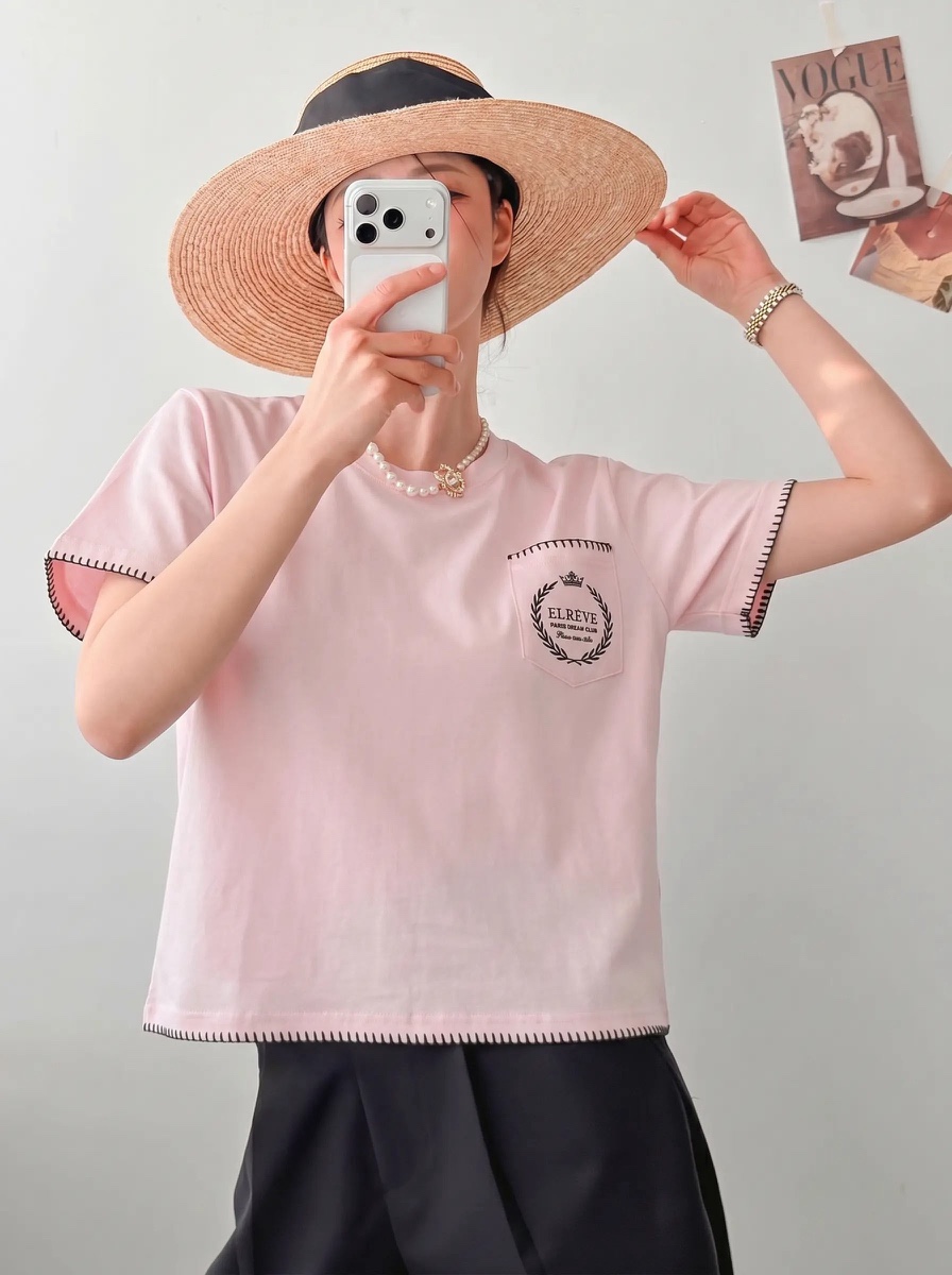 IAAN韓國直郵實拍女裝新品熱賣休閑26春夏時尚推薦人氣T恤iaAnT恤