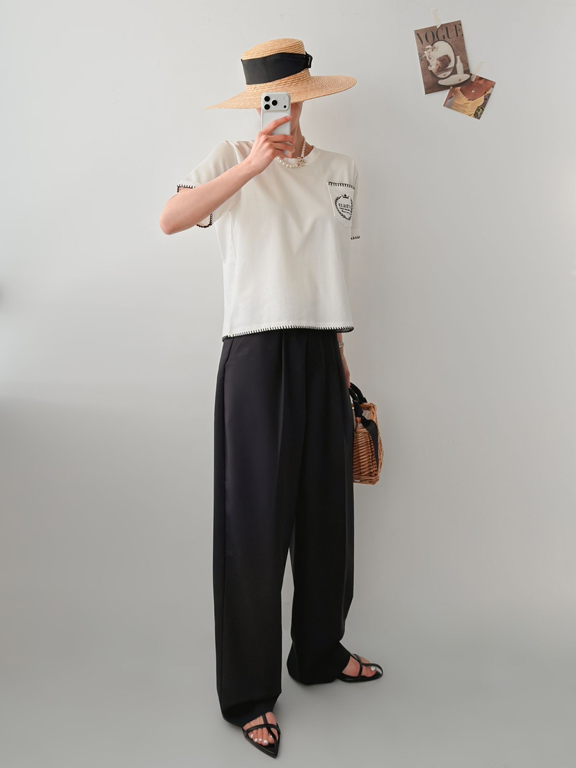 IAAN韓國直郵實拍女裝新品熱賣休閑26春夏時尚推薦人氣T恤iaAnT恤