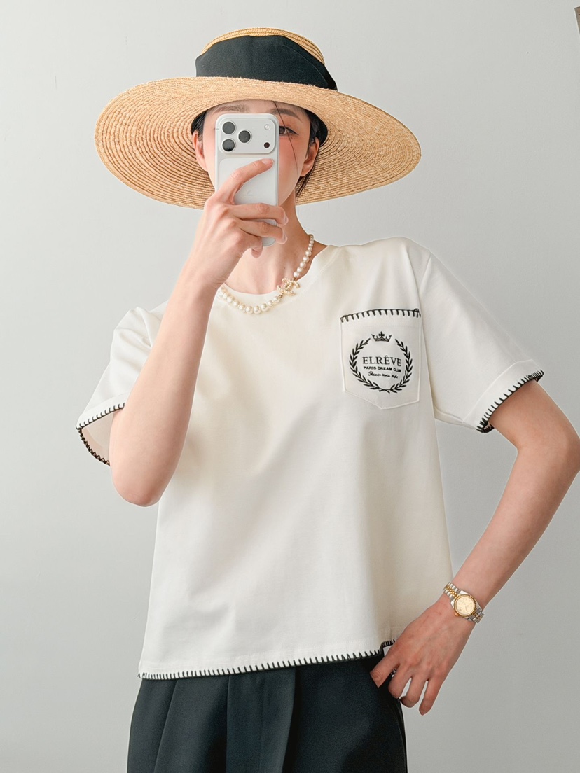 IAAN韓國直郵實拍女裝新品熱賣休閑26春夏時尚推薦人氣T恤iaAnT恤