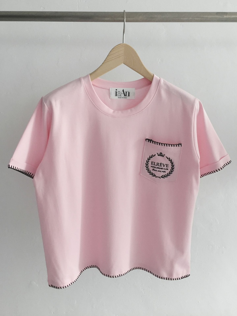 IAAN韓國直郵實拍女裝新品熱賣休閑26春夏時尚推薦人氣T恤iaAnT恤圖色2