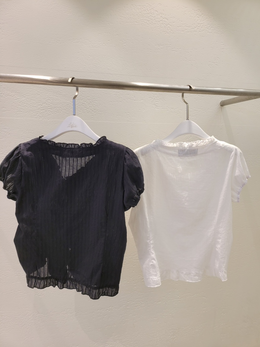 THE OTHER韓國東大門直郵女士新品職業襯衫蕾絲衫可愛的荷葉邊THE OTHER襯衫/蕾絲衫