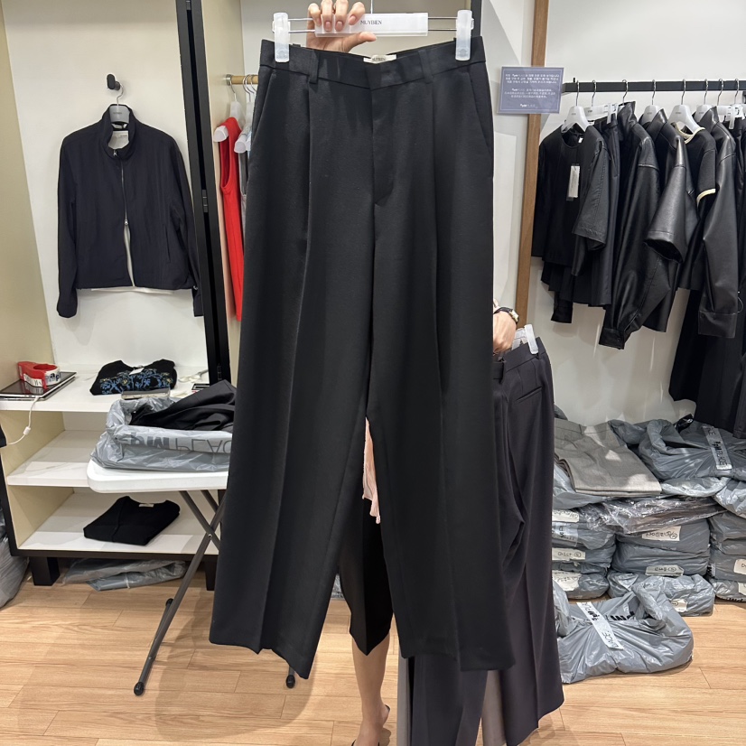 MUYBIEN韓國代購女裝新品26春夏職業人氣時尚熱賣推薦休閑褲MUYBIEN休閑褲圖色2黑色