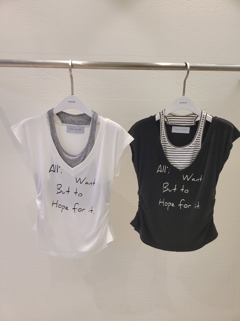 THE OTHER韓國東大門直郵女士新品人氣職業熱賣26春夏T恤印花THE OTHERT恤