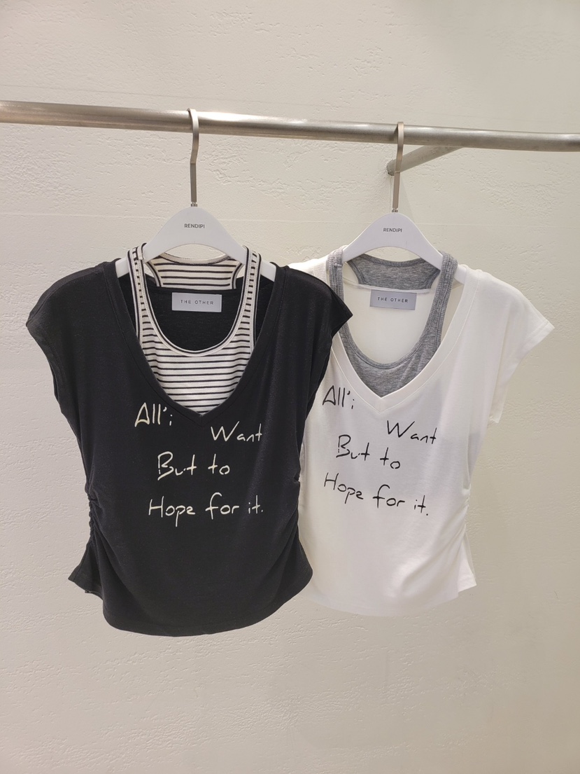 THE OTHER韓國東大門直郵女士新品人氣職業熱賣26春夏T恤印花THE OTHERT恤