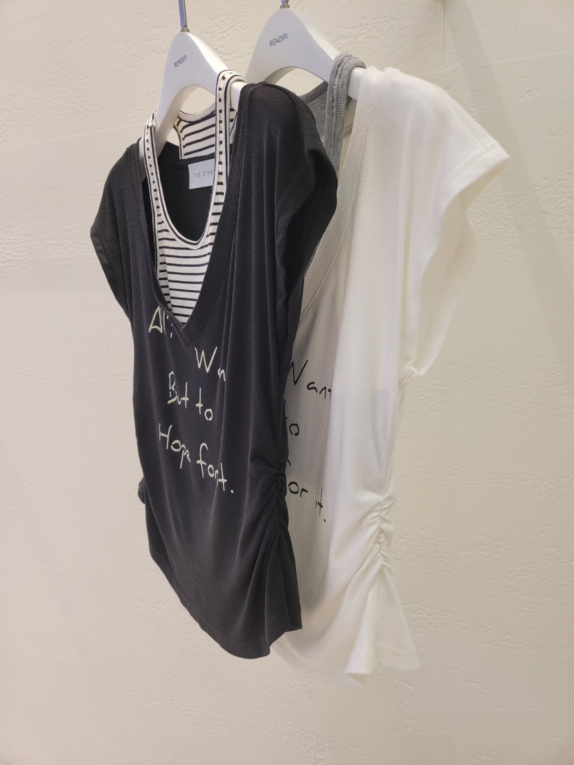 THE OTHER韓國東大門直郵女士新品人氣職業熱賣26春夏T恤印花THE OTHERT恤