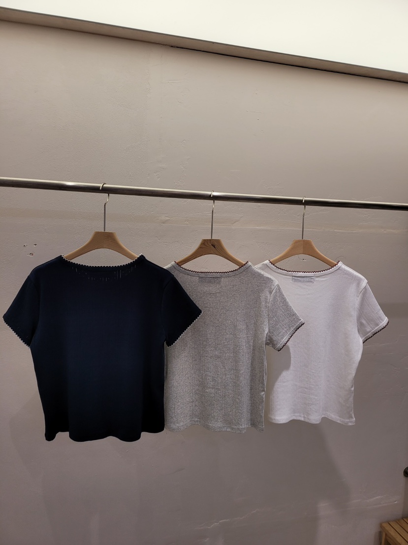 THE OTHER韓國東大門代購女士新品人氣26春夏休閑T恤羅紋THE OTHERT恤