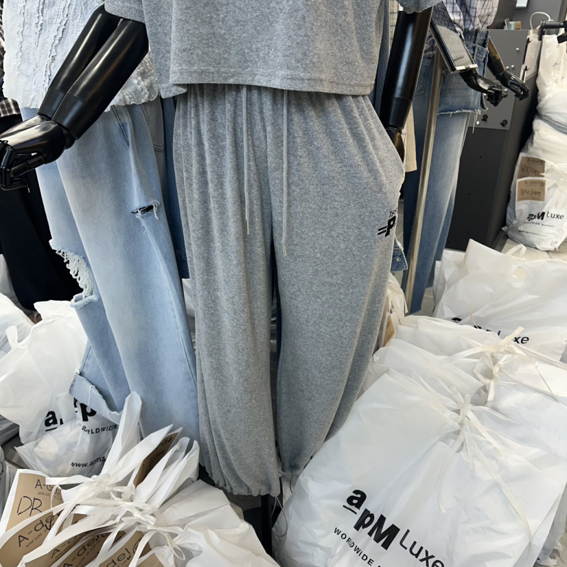 A-DEL東大門直郵女裝新品職業真品人氣休閑熱賣休閑褲毛圈A-DEL休閑褲圖色2