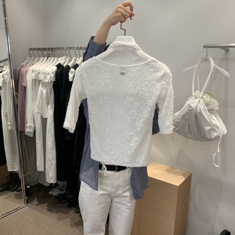 SIHO ARCHIVE韓國代購女裝新品26春夏時尚熱賣T恤含飄帶SIHO ARCHIVET恤