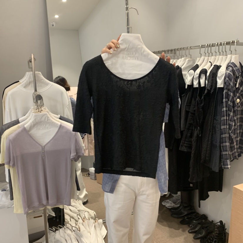 SIHO ARCHIVE韓國代購女裝新品26春夏時尚熱賣T恤含飄帶SIHO ARCHIVET恤圖色1