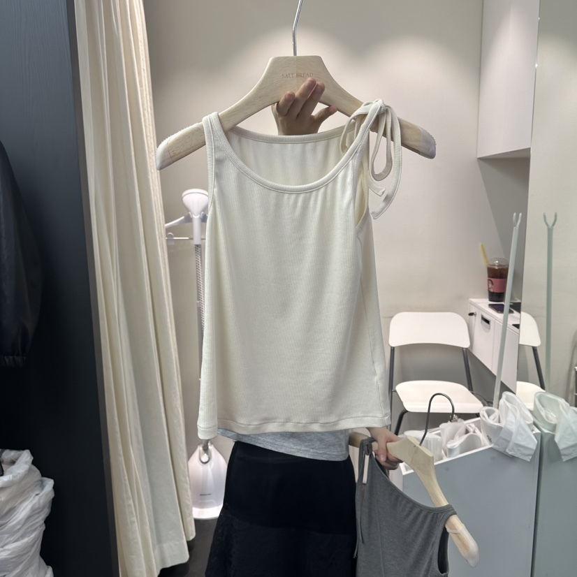 SALT BREAD韓國直郵女士新品26春夏休閑人氣熱賣吊帶背心SALT BREAD吊帶/背心圖色1