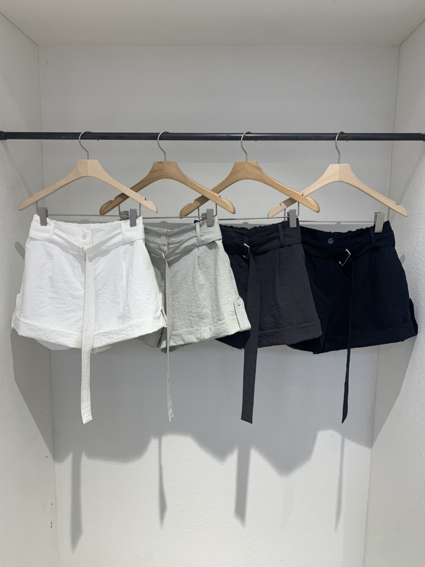 IR BIEN/BIENBIEN韓國代購女士新品推薦時尚短褲含腰帶IR BIEN/BIENBIEN短褲