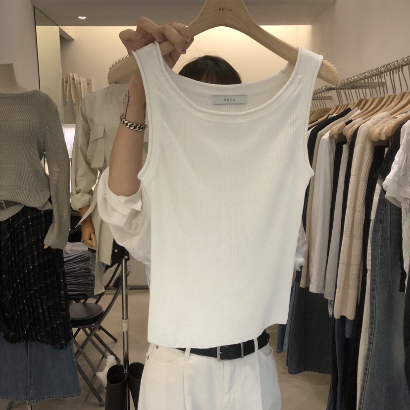 PHILO韓國代購女士新款推薦真品休閑時尚26春夏職業吊帶背心PHILO吊帶/背心圖色1