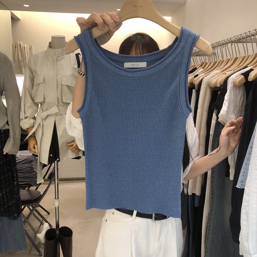 PHILO韓國代購女士新款推薦真品休閑時尚26春夏職業吊帶背心PHILO吊帶/背心圖色2