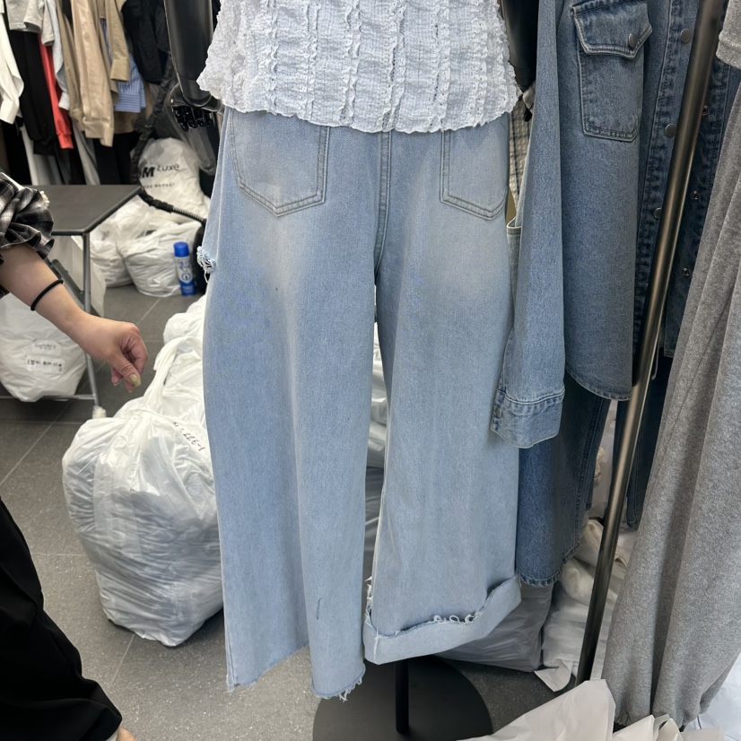 A-DEL東大門實拍女裝新品真品人氣時尚熱賣休閑職業牛仔褲A-DEL牛仔褲