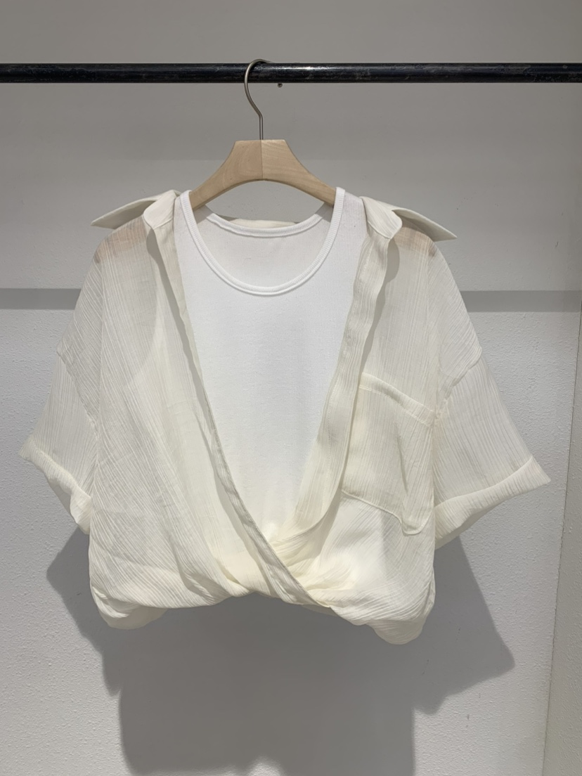 IR BIEN/BIENBIEN韓國直郵女裝新款職業襯衫蕾絲衫假兩件IR BIEN/BIENBIEN襯衫/蕾絲衫圖色4