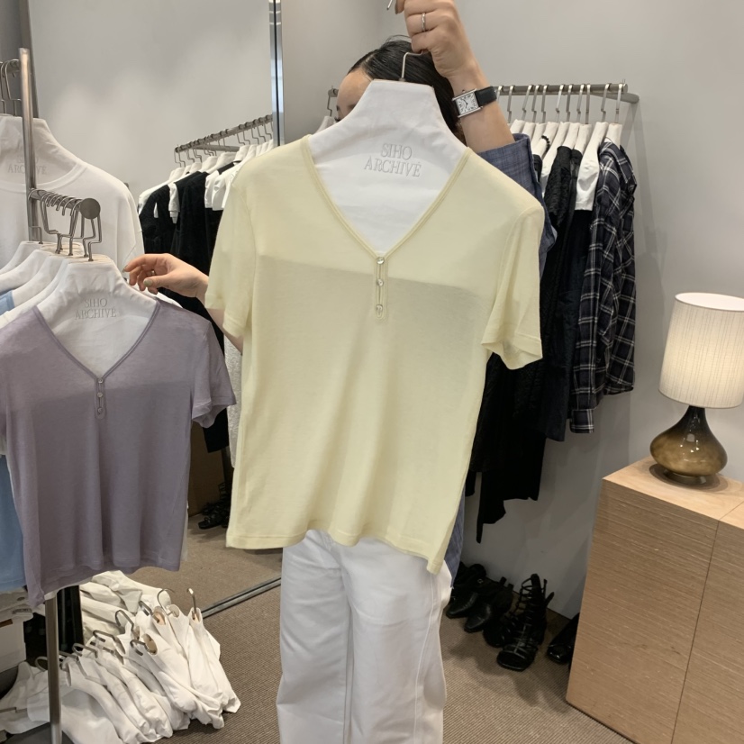 SIHO ARCHIVE東大門實拍女士新品真品26春夏職業休閑T恤SIHO ARCHIVET恤圖色2