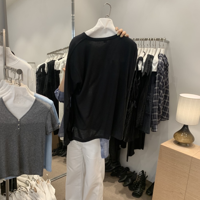 SIHO ARCHIVE韓國代購女裝新品休閑推薦真品26春夏長袖T恤鵝SIHO ARCHIVE長袖T恤