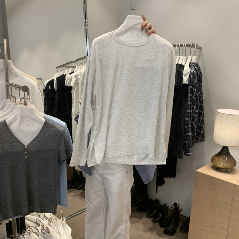 SIHO ARCHIVE韓國代購女裝新品休閑推薦真品26春夏長袖T恤鵝SIHO ARCHIVE長袖T恤圖色3