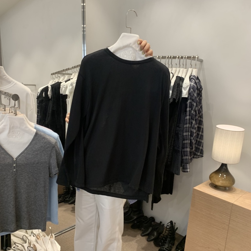SIHO ARCHIVE韓國代購女裝新品休閑推薦真品26春夏長袖T恤鵝SIHO ARCHIVE長袖T恤圖色5