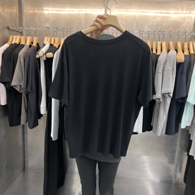 ESSENCE東大門直郵女士新品休閑人氣推薦時尚26春夏T恤亞麻ESSENCET恤