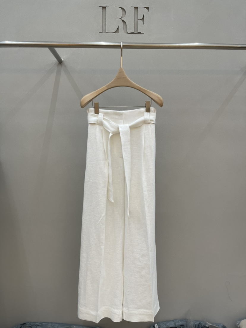 PLUS HONG-P韓國直郵實拍女裝新品人氣休閑褲含腰帶亞麻LORA FAMILY/PLUS HONG休閑褲圖色2