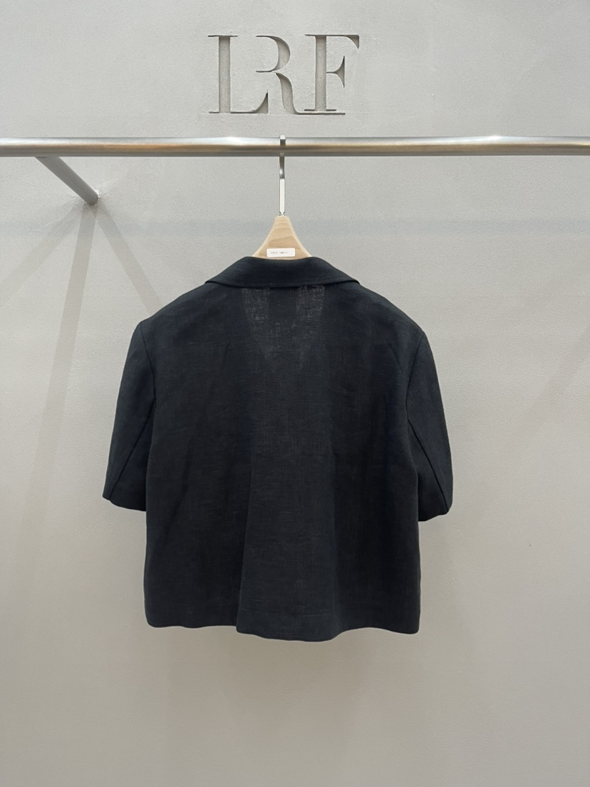 PLUS HONG-P韓國東大門代購女士新品人氣職業夾克口袋亞麻LORA FAMILY/PLUS HONG夾克