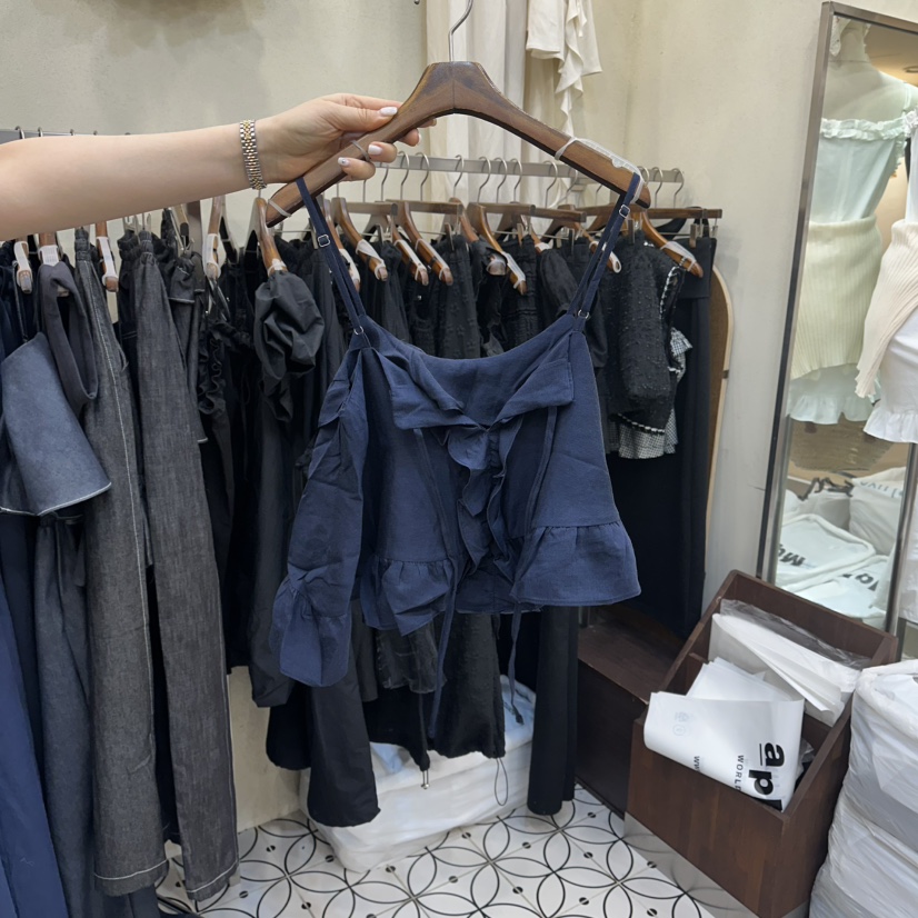 BAMBOLINA韓國東大門代購女裝新品26春夏熱賣時尚吊帶背心BAMBOLINA吊帶/背心