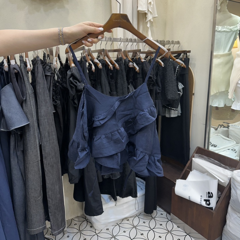 BAMBOLINA韓國東大門代購女裝新品26春夏熱賣時尚吊帶背心BAMBOLINA吊帶/背心圖色2