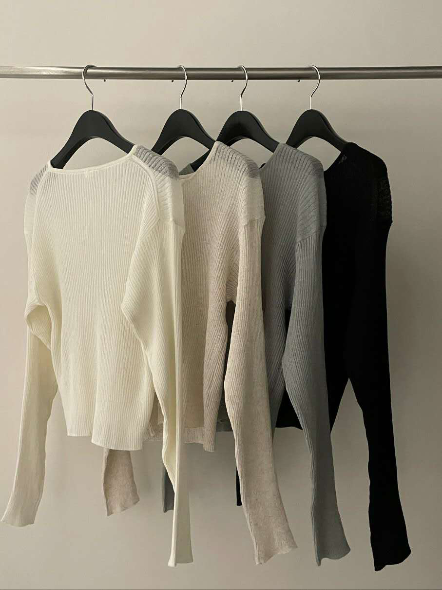 FLAT GARDEN/LA MUETTE/JAMIESTONE韓國代購女裝新品職業針織衫透明FLAT GARDEN/LA MUETTE/JAMIESTONE針織衫