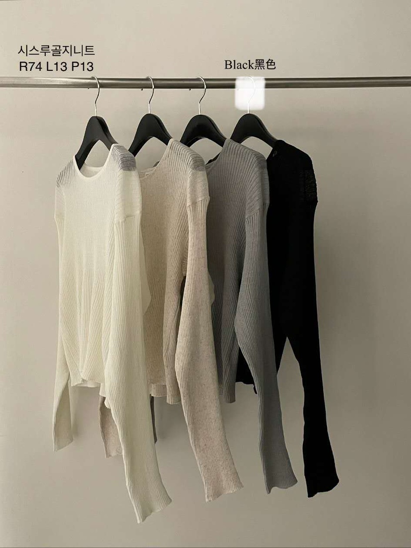 FLAT GARDEN/LA MUETTE/JAMIESTONE韓國代購女裝新品職業針織衫透明FLAT GARDEN/LA MUETTE/JAMIESTONE針織衫