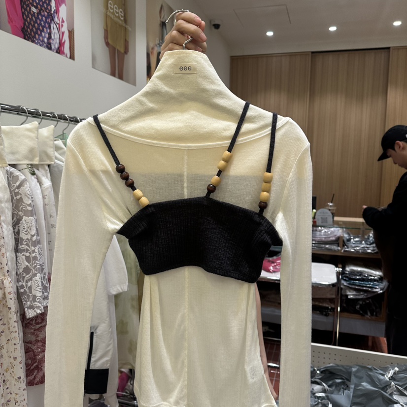 EEE韓國東大門直郵女裝新品26春夏時尚職業吊帶背心不含內搭EEE吊帶/背心圖色3黑色