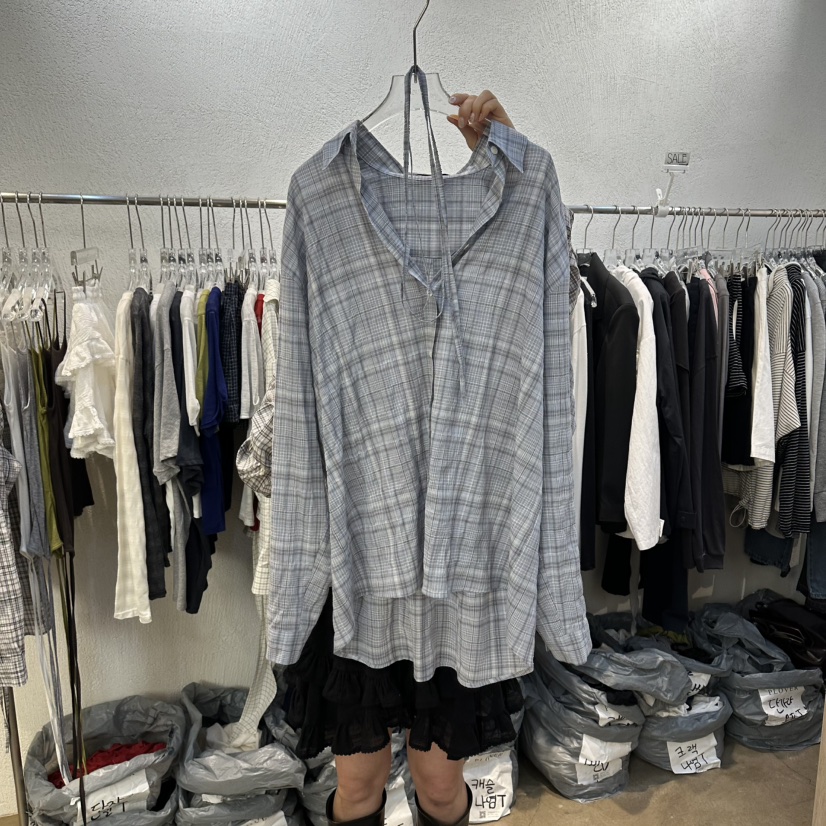 PLOVER韓國代購女裝新款人氣時尚26春夏職業推薦襯衫蕾絲衫PLO_VER襯衫/蕾絲衫圖色1