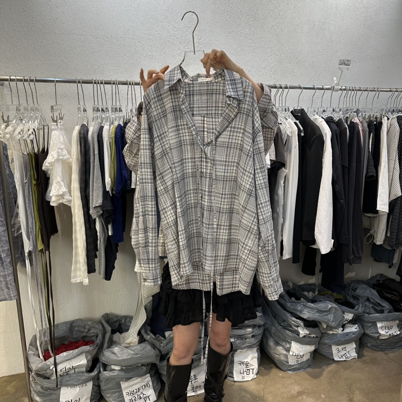 PLOVER韓國代購女裝新款人氣時尚26春夏職業推薦襯衫蕾絲衫PLO_VER襯衫/蕾絲衫圖色2