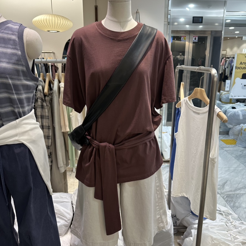 MAJDAN韓國直郵女士新品時尚推薦職業26春夏熱賣休閑人氣T恤MAJDANT恤圖色2