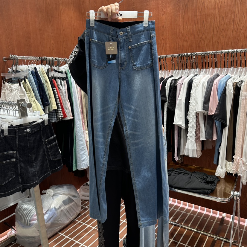 ILLO/MOCI韓國東大門代購女士新款職業人氣推薦牛仔褲口袋ILLO/MOCI牛仔褲圖色2