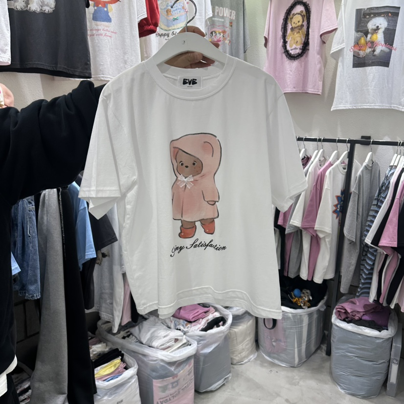 EVE韓國直郵實拍女士新款職業26春夏人氣推薦熱賣休閑T恤EVET恤圖色1
