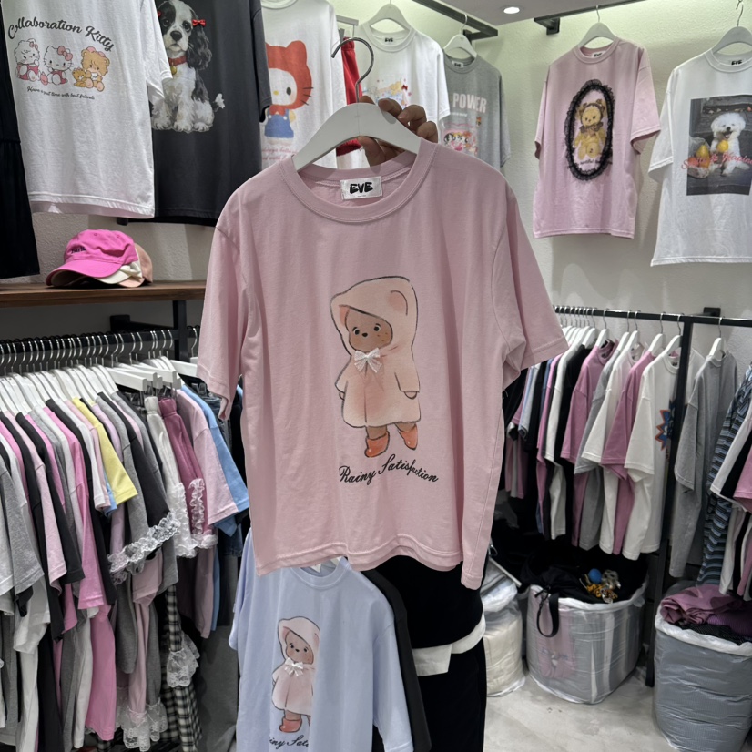 EVE韓國直郵實拍女士新款職業26春夏人氣推薦熱賣休閑T恤EVET恤圖色2