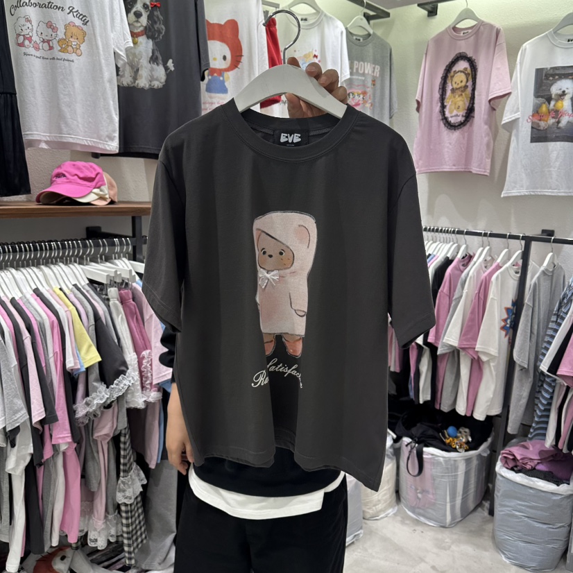 EVE韓國直郵實拍女士新款職業26春夏人氣推薦熱賣休閑T恤EVET恤圖色4