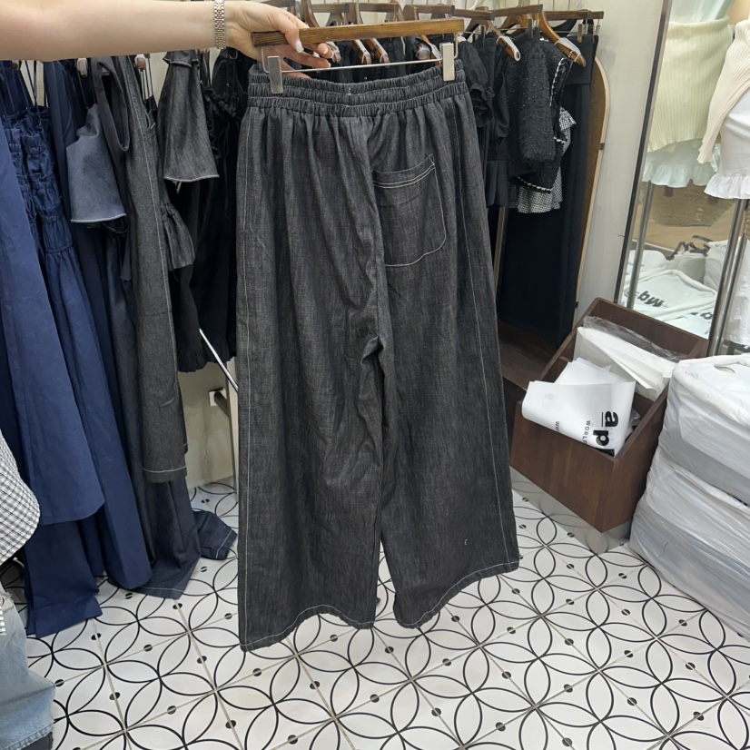 BAMBOLINA韓國代購女裝新款人氣26春夏推薦休閑職業牛仔褲BAMBOLINA牛仔褲