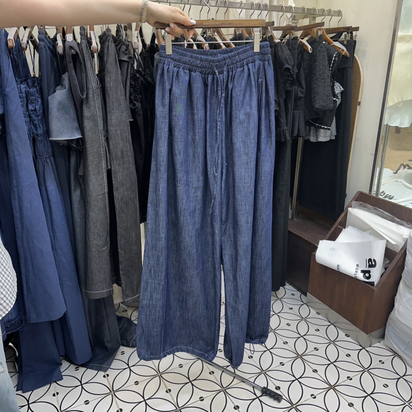 BAMBOLINA韓國代購女裝新款人氣26春夏推薦休閑職業牛仔褲BAMBOLINA牛仔褲圖色1