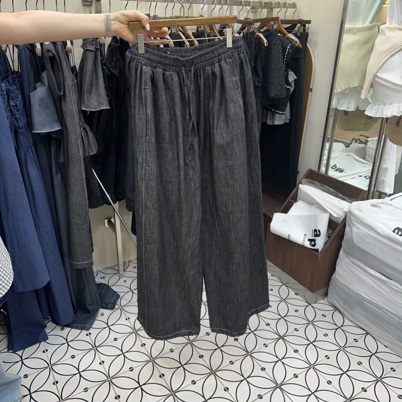 BAMBOLINA韓國代購女裝新款人氣26春夏推薦休閑職業牛仔褲BAMBOLINA牛仔褲圖色2