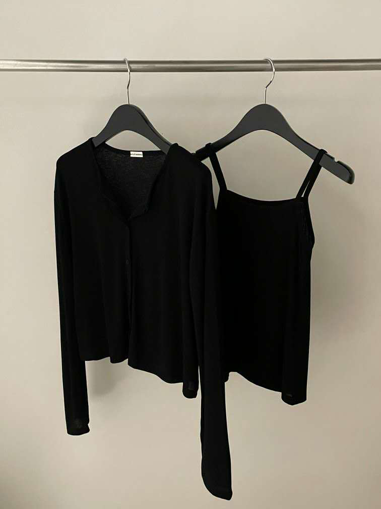 FLAT GARDEN/LA MUETTE/JAMIESTONE韓國直郵實拍女士新品人氣套裝開衫羅紋FLAT GARDEN/LA MUETTE/JAMIESTONE套裝圖色4