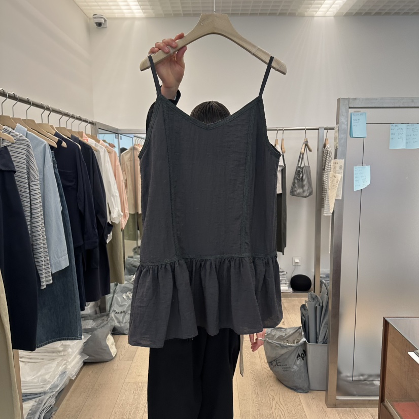 LTMS韓國代購女士新品26春夏時尚職業休閑推薦連衣裙荷葉邊LTMS連衣裙圖色2