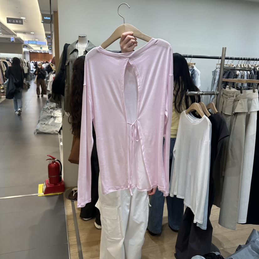 WINSOME韓國直郵實拍女士新款人氣26春夏時尚熱賣長袖T恤WINSOME長袖T恤