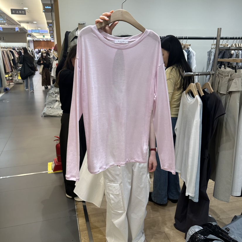 WINSOME韓國直郵實拍女士新款人氣26春夏時尚熱賣長袖T恤WINSOME長袖T恤圖色2