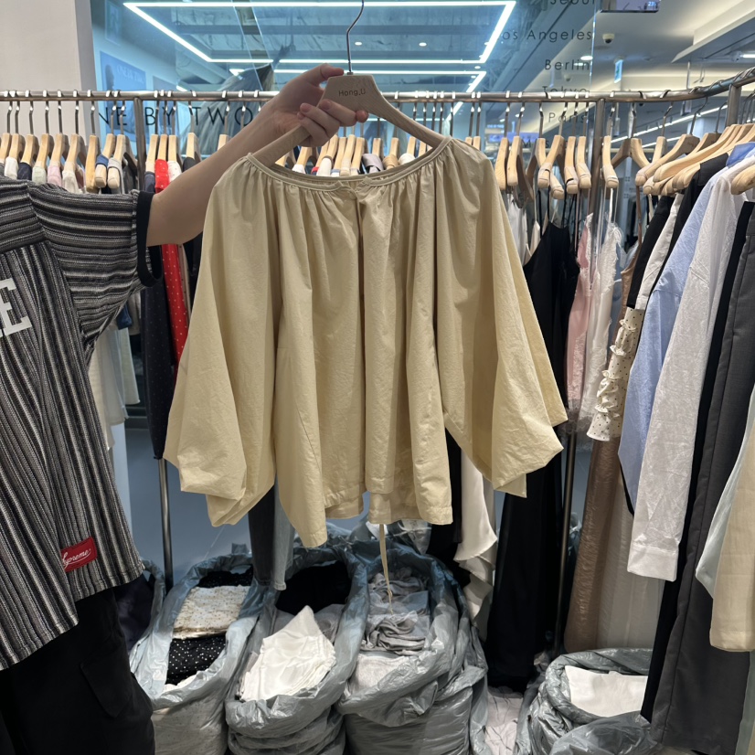 HONG.U韓國東大門直郵女士新品職業時尚人氣休閑襯衫蕾絲衫HONG.U襯衫/蕾絲衫圖色2