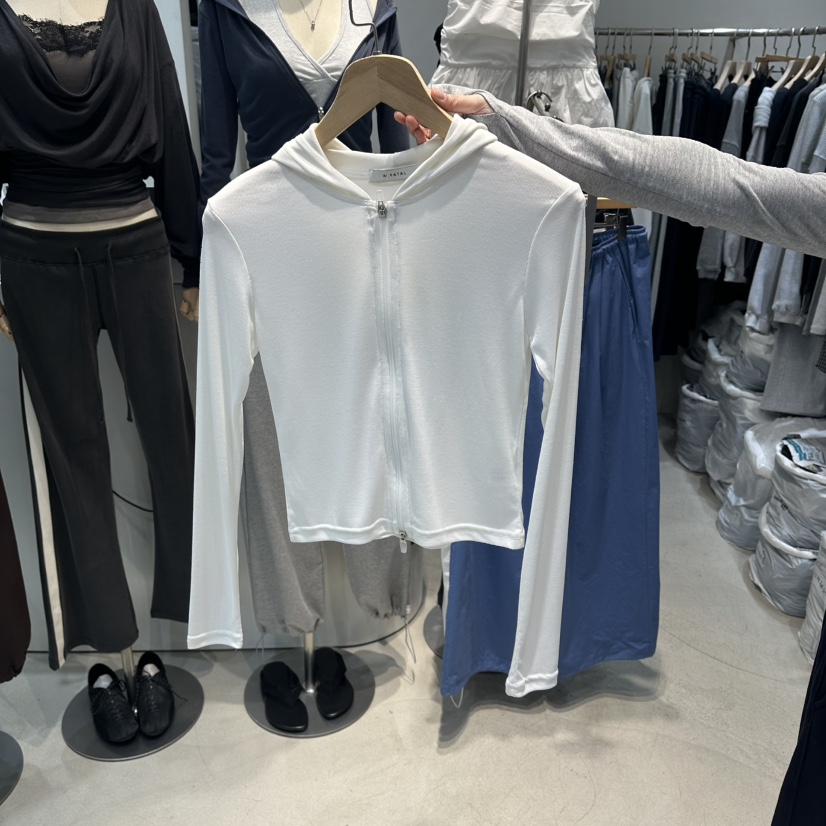 W.FATAL韓國直郵實拍女士新品休閑時尚職業夾克莫代爾羅紋W.FATAL夾克圖色1